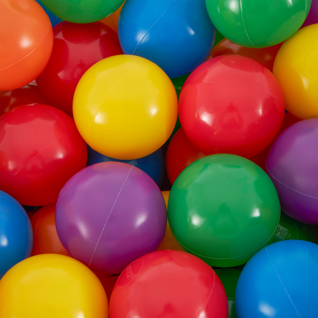 100 Large & 100 Small Plastic Multi-Colored Balls Z820