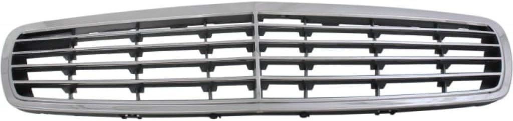 Chrome Shell Silver Insert Grille Assembly with 9 Molding for Sedan Wagon G8949