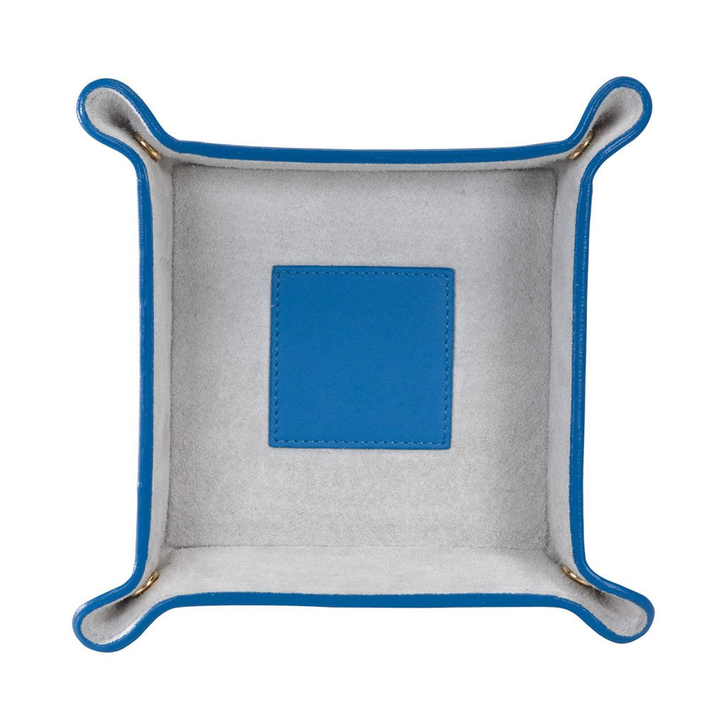 Navy Blue Leather Valet Tray O138