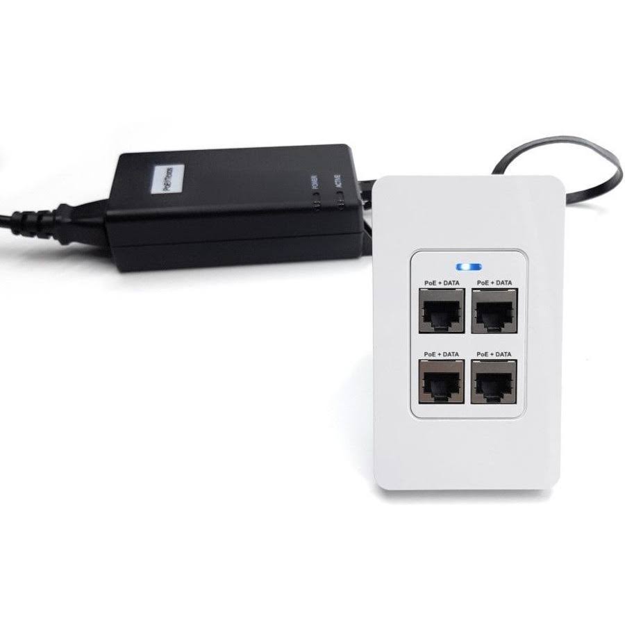 4 Port In-Wall Gigabit PoE Extender X92589