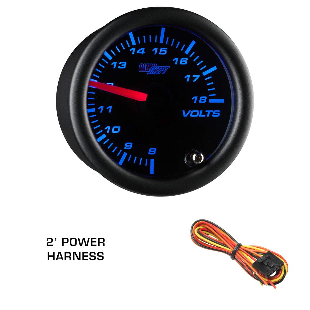 Black 7 Color 100 PSI Oil Pressure, Water Temperature, Transmission Temp & Volt Gauges with Quad Pillar Pod T8408