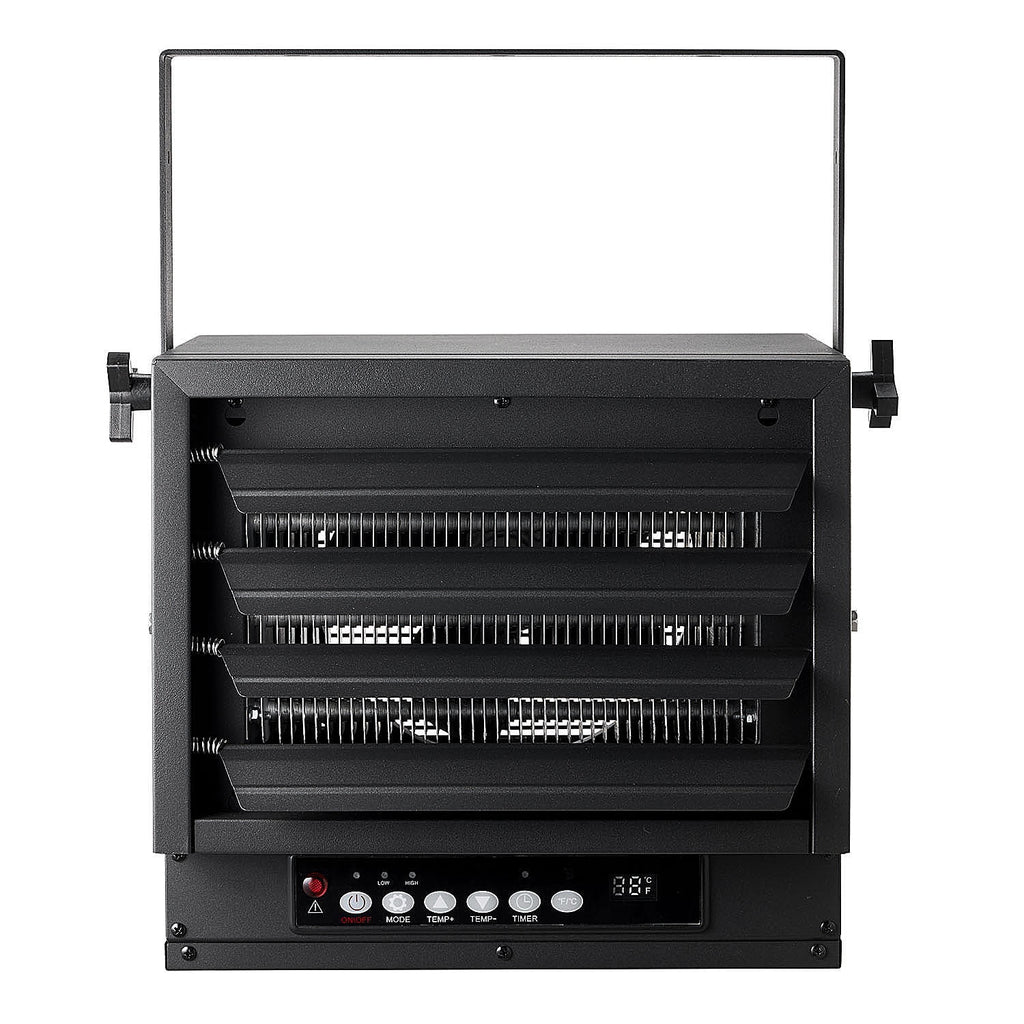 Black 7500w 240V Hard Wired Digital Ceiling Mount Electric Garage Heater with Remote Y11782