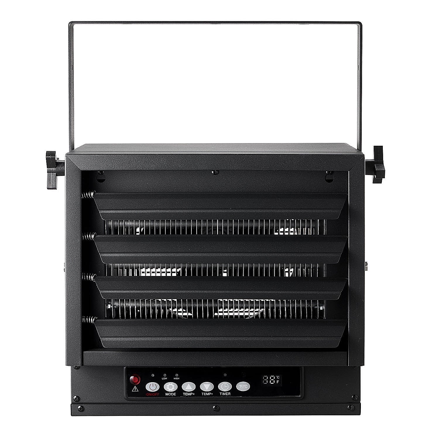 Black 7500w 240V Hard Wired Digital Ceiling Mount Electric Garage Heater with Remote Y11782