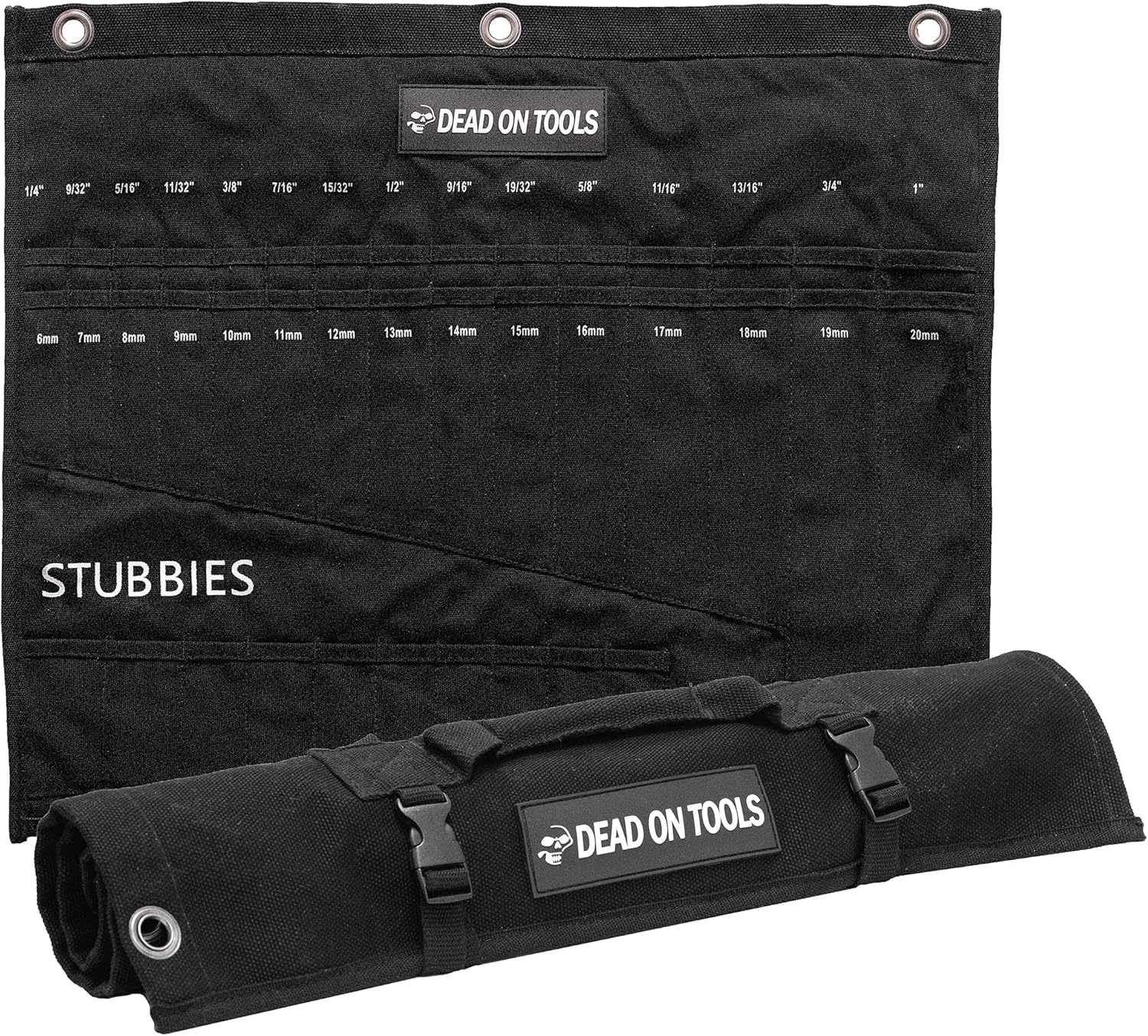24 oz. Canvas Wrench Roll, Black, Pack of 2 F5791