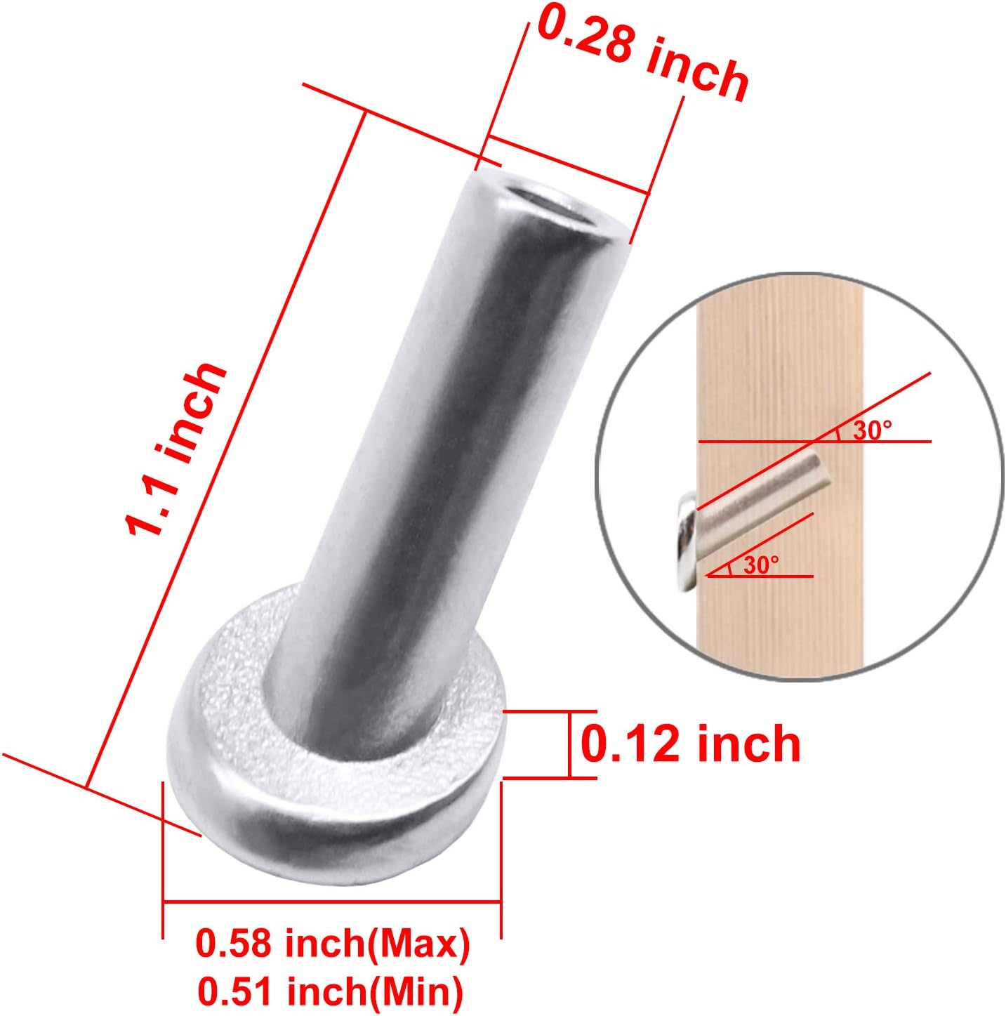 40 PCS 30 Degree Angle Cable Railing Corner Protector Sleeve for 5/32, 3/16 Wire Rope, T316 Stainless Steel G3184