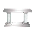 Crystal Pedestal Rectangular Console Table D258681