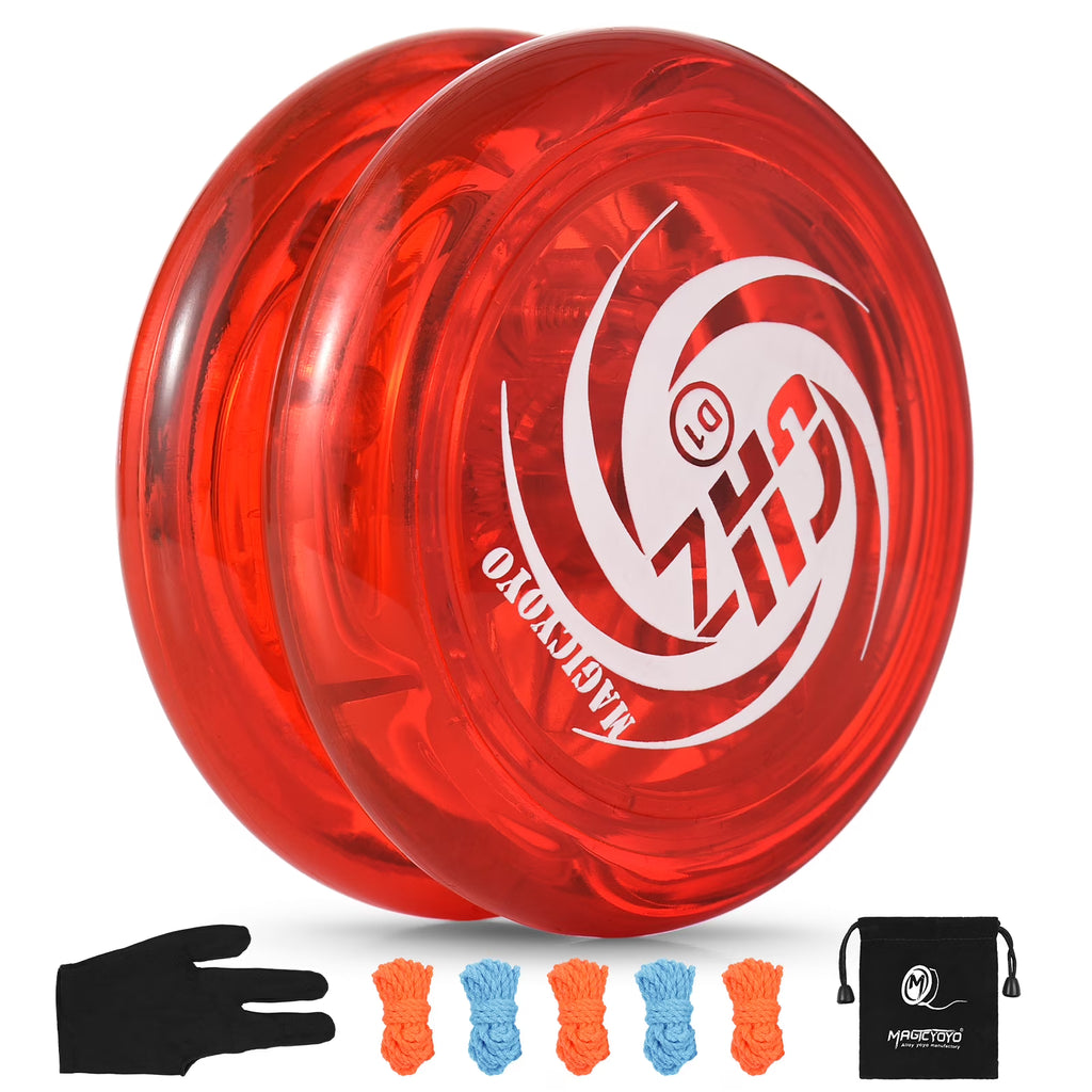 Responsive Ball for Kids Yo Yo with 5 Replacement Strings, Glove, and Storage Pouch Z6167
