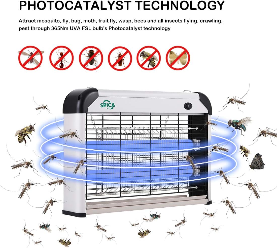 20W Electric Bug Zapper Insect Killer Pack of 2 K81966
