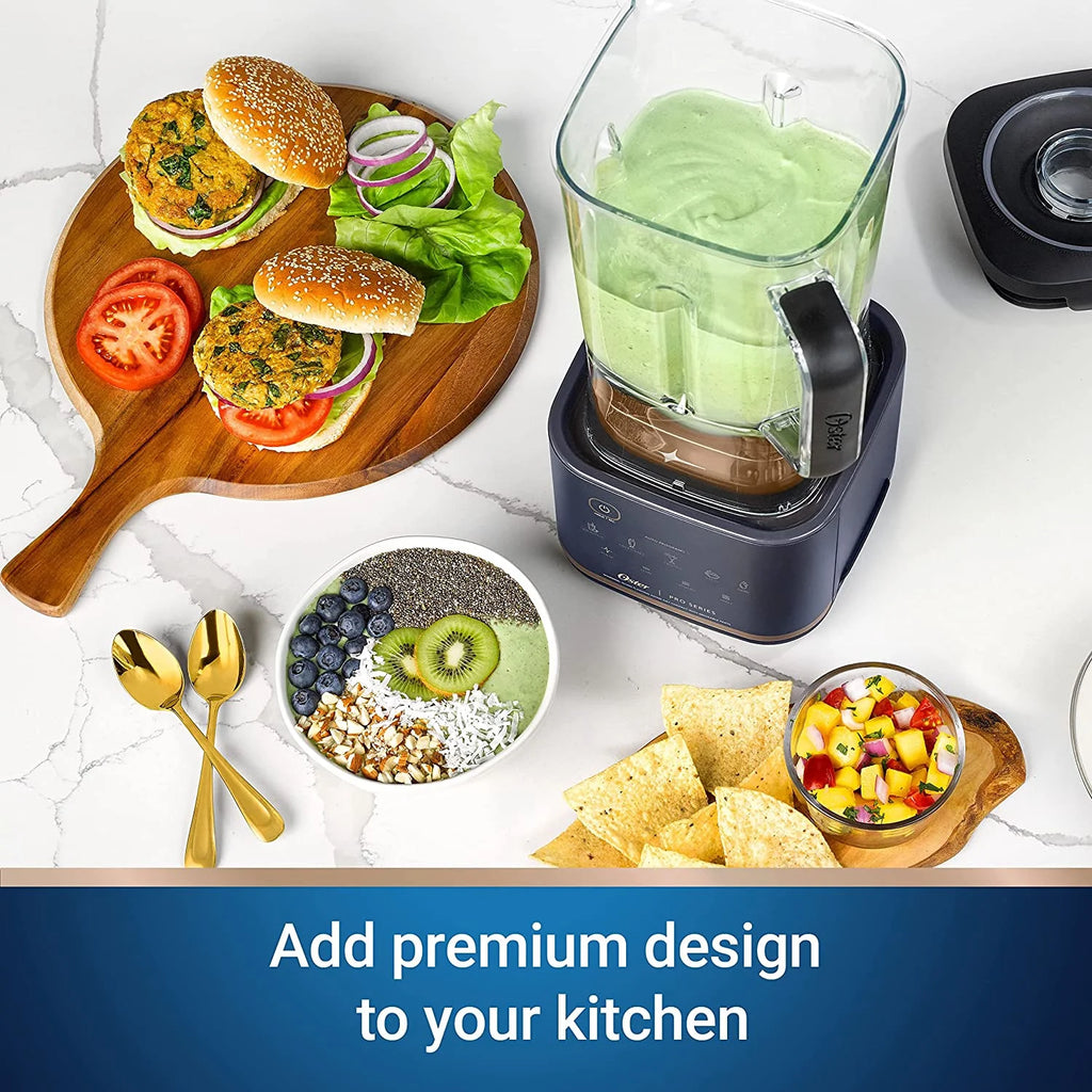 Kitchen System with XL 9-Cup Tritan Jar, Food Processor, 2 Blend-n-Go Cups, Mini Jar and Tamper Tool, Dark Blue Z7186
