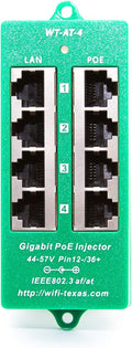 4 Port Gigabit Active PoE Injector with 48V 60W UL Power Supply N6106