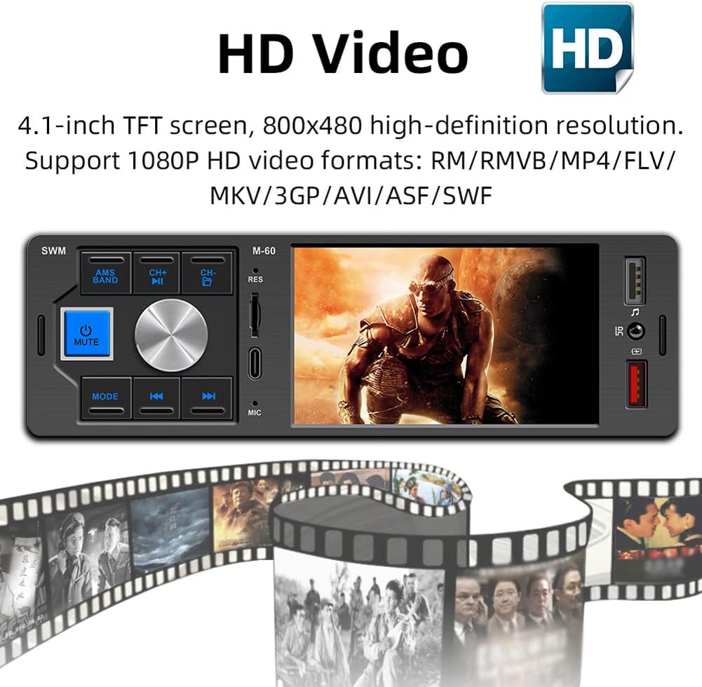 4 Inch Dual USB Car FM Radio MP5 Player Pack of 2 F25190