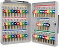 Key Lock Portable Key Cabinet Lock Box Grey S2276