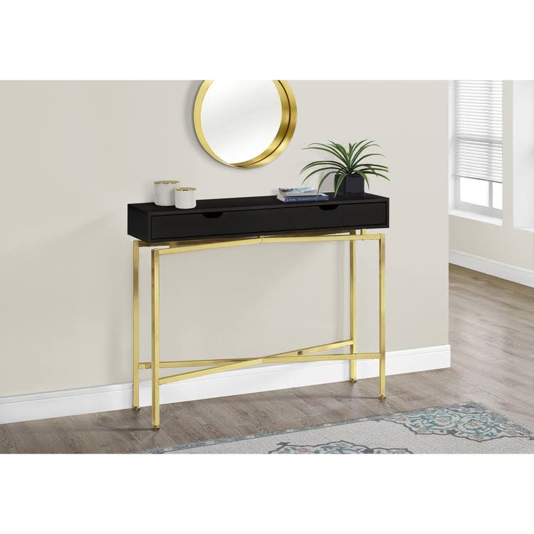Gold Hall Console Accent Table V578