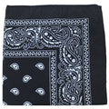96 Pack Black 100% Polyester Bandanas P65376