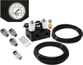 2 Valve Suspension Manifold with White Gauge Panel, 3/8" OD Hose 50 FT, 1/4" OD Hose 35 FT and Fittings S462