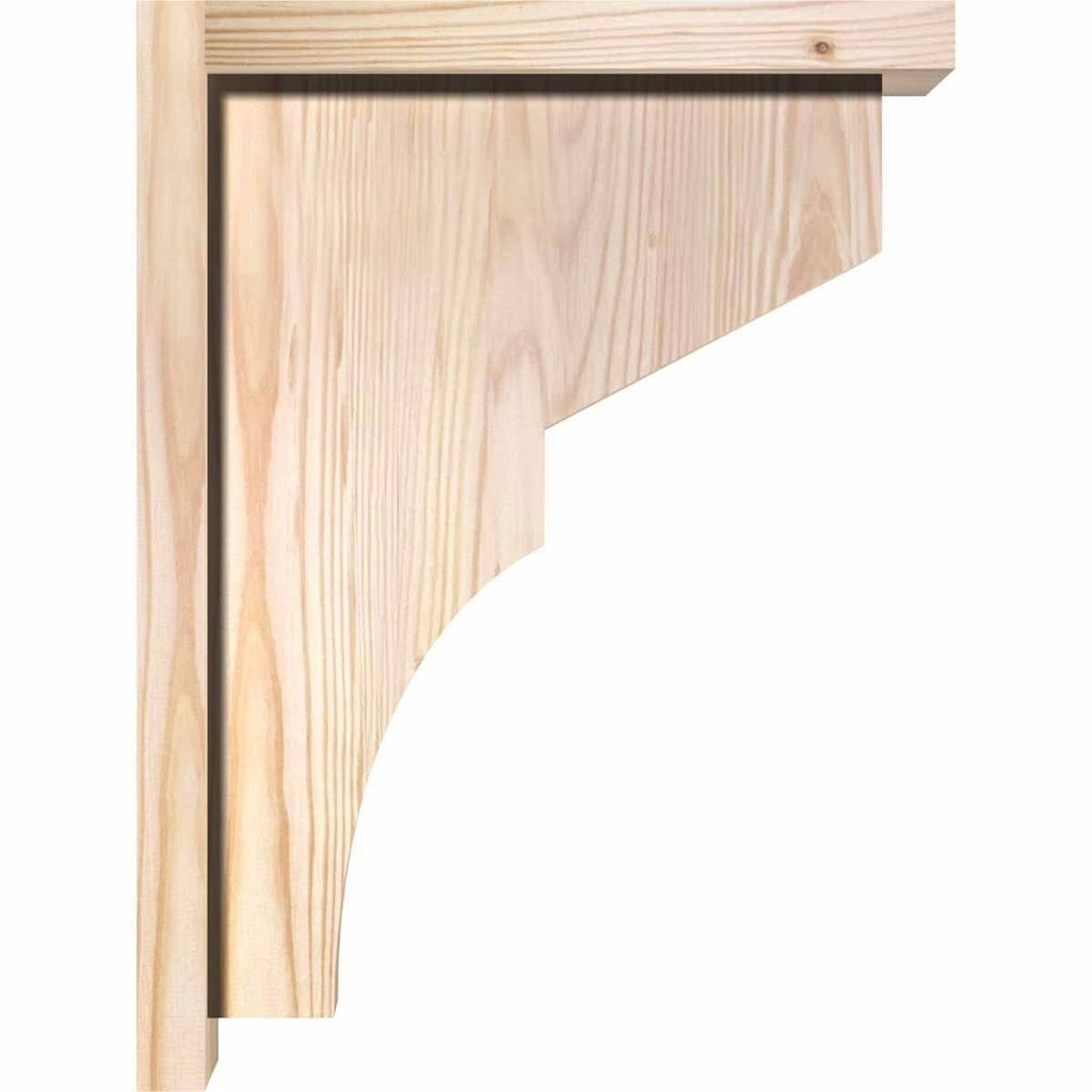Monterey Smooth Corbel with Backplate, Douglas Fir J430492