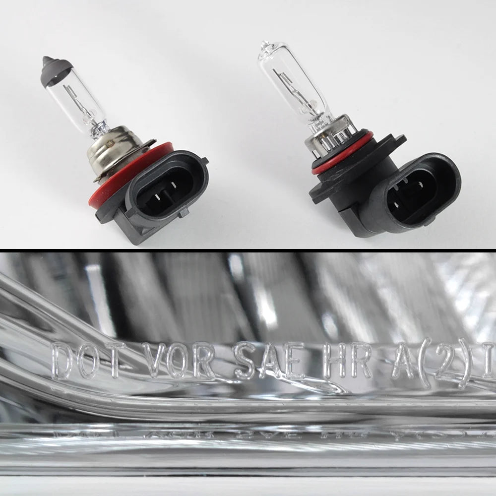 Chrome Clear Headlight Lamp Assembly Driver + Passenger Side J214