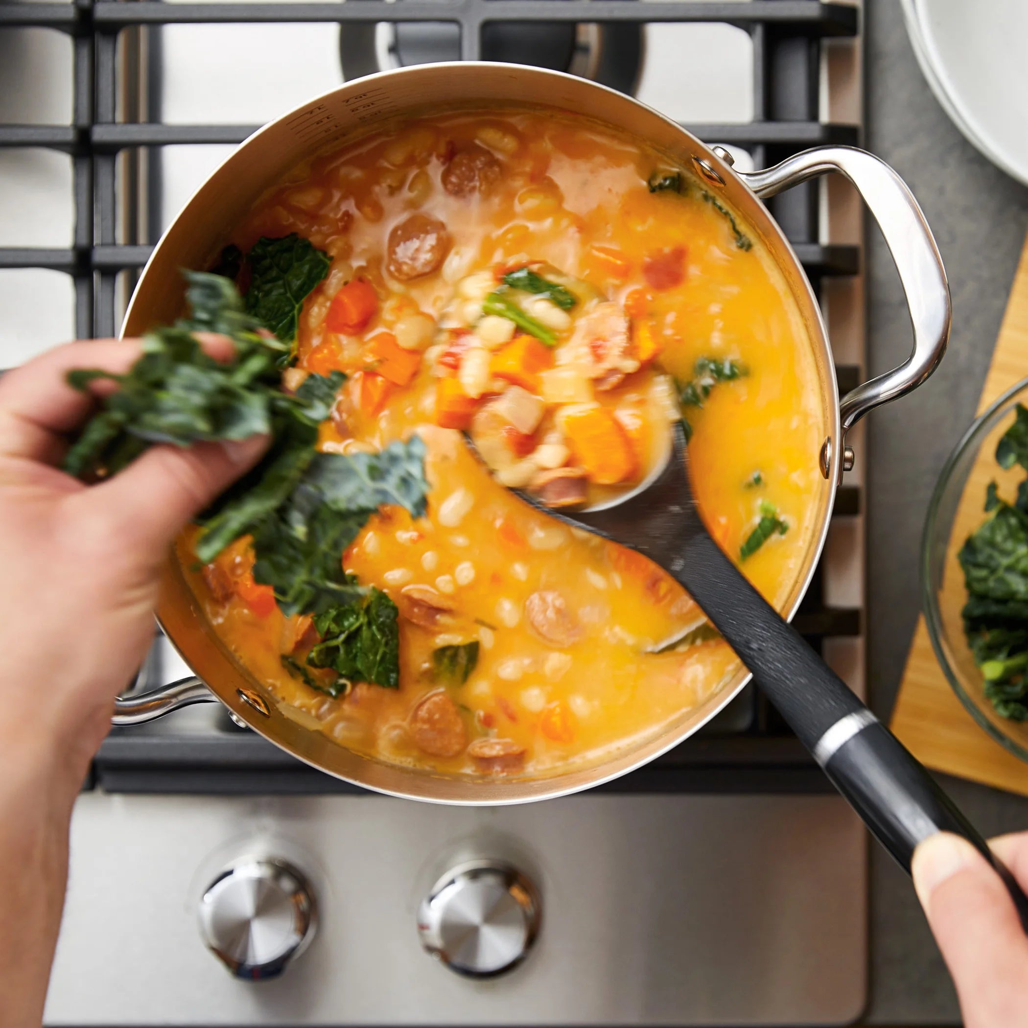 3-Ply Stainless Steel Induction Stockpot with Lid, 8 Quart L209893