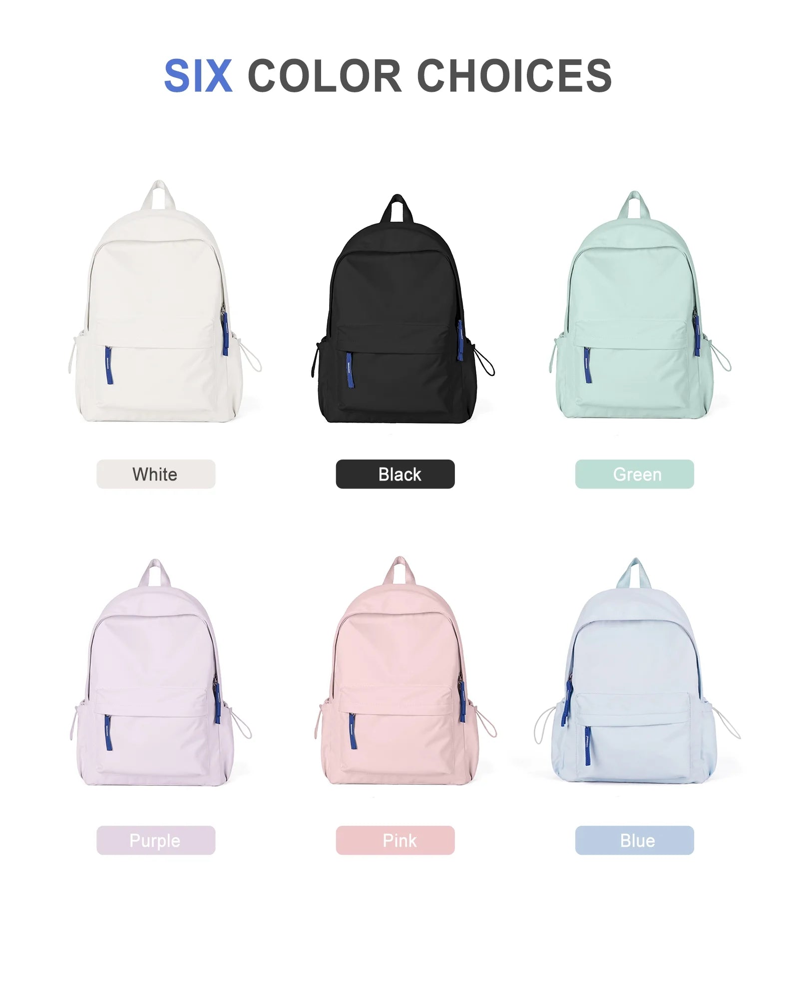 Waterproof Black Laptop Backpack I696108