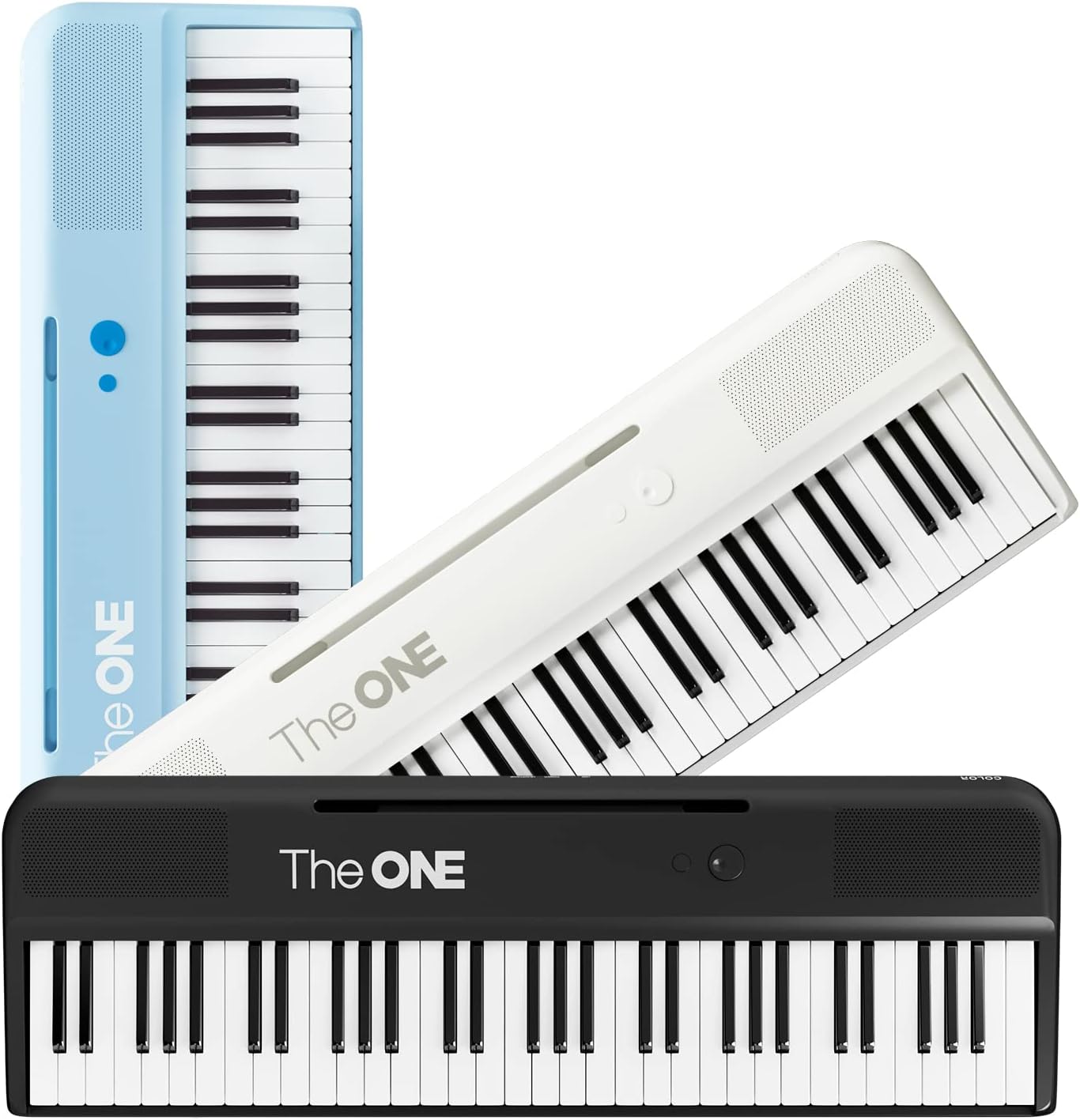 Piano Keyboard with 61 Lighted Keys, 256 Tones, 64 Polyphony, Built-in LED Lights (Pink) V9400