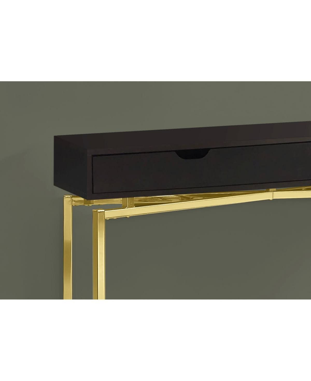 Gold Hall Console Accent Table V578