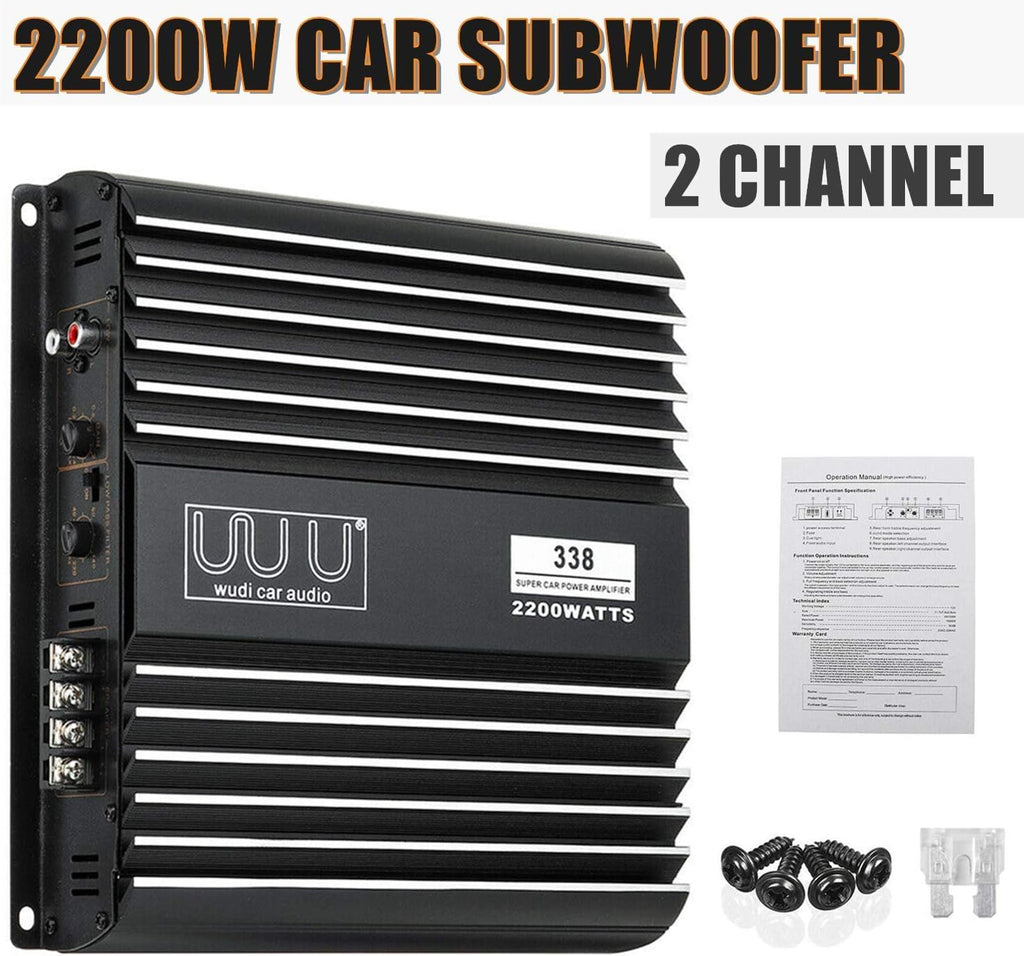2 Channel 2200W Car Amplifier Pack of 2 X3640
