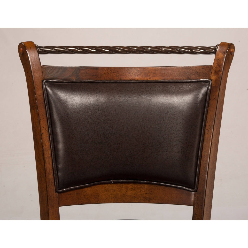 Swivel Counter Stool, Medium Brown Cherry D479