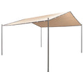 Beige Steel Frame Gazebo Canopy Tent 13ft x 13ft x 8.5ft G755