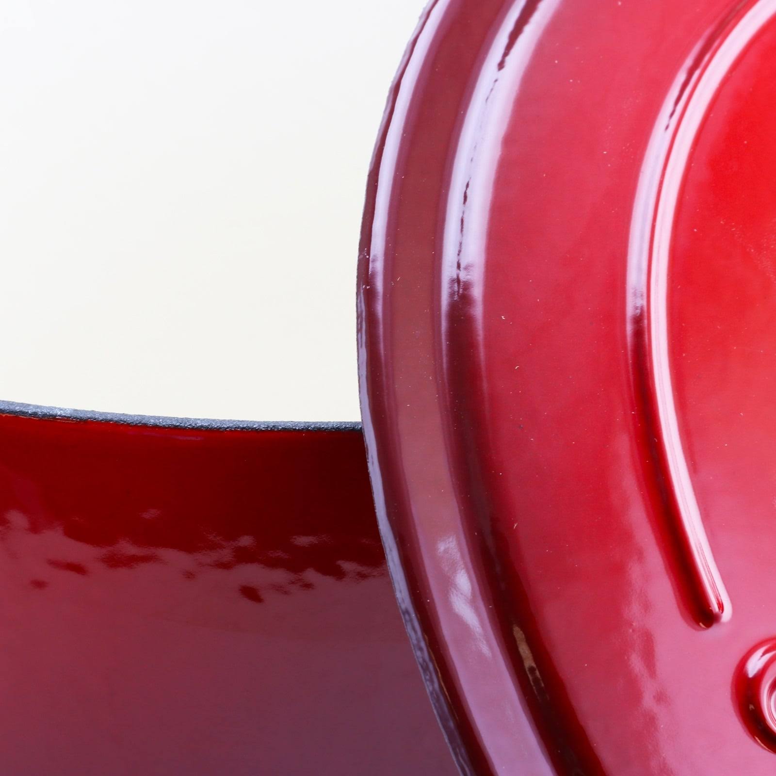 Scarlet Red 7-Quart Cast Iron Dutch Oven R290626