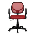 Red Task Chair with Arms I361