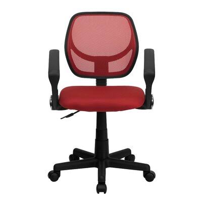 Red Task Chair with Arms I361