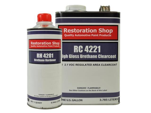 Aqua Urethane Basecoat Clearcoat Car Paint Complete Gallon Kit R826