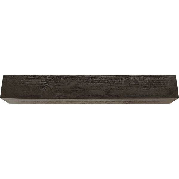 Rough Sawn Faux Wood Fireplace Mantel, Premium Walnut A3550