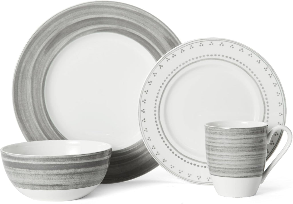 4 Piece Place Setting, Gray C523