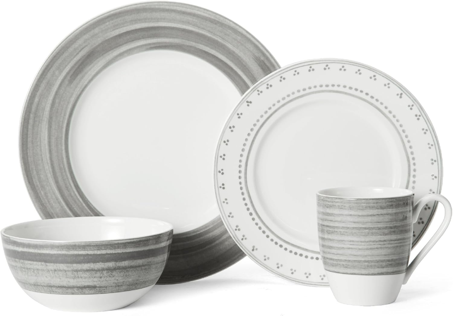 4 Piece Place Setting, Gray C523