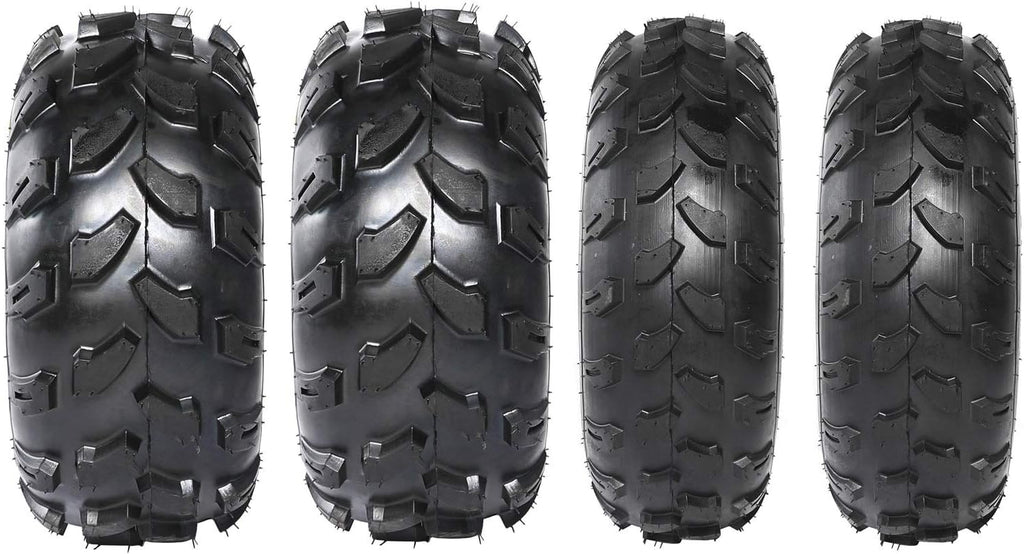 2Pcs 19x7-8 Front and 2Pcs 18X9.5-8 Rear Tubeless Wheel Tire With Rim V9545