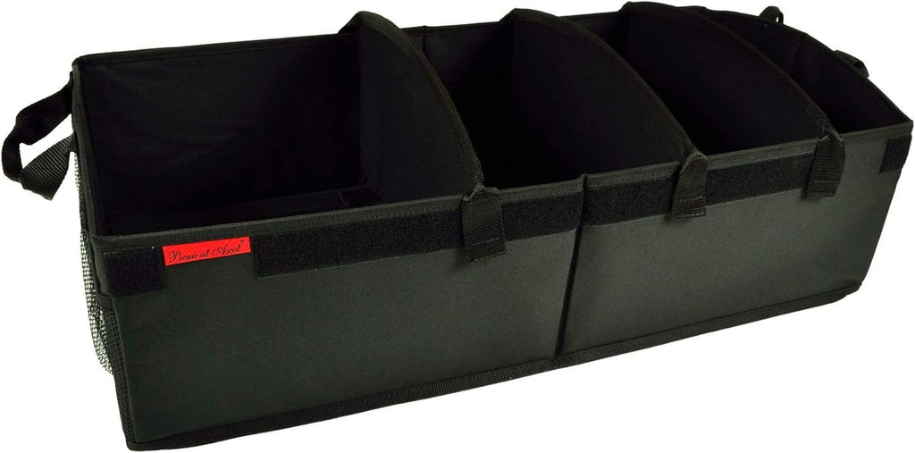 Heavy Duty Rigid Base Trunk Organizer with 28 Can Capacity Leak Proof Cooler F348241