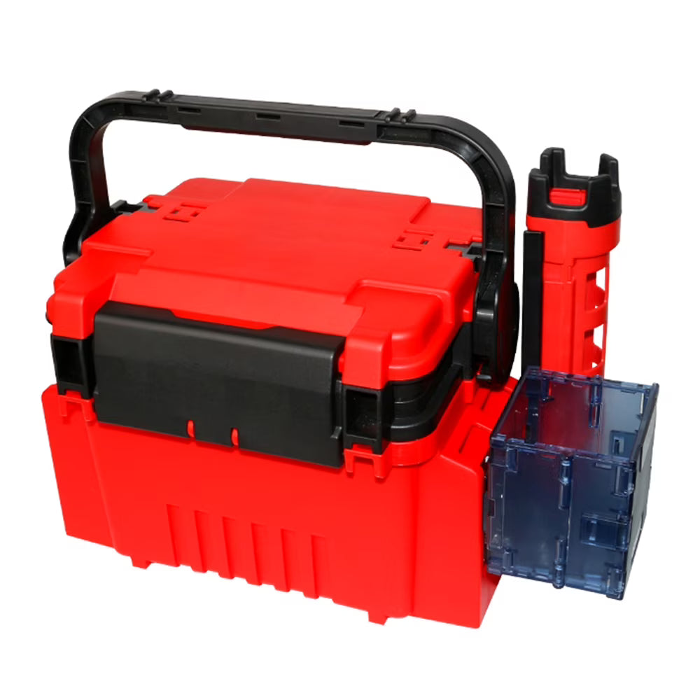 Fishing Box Travel Fishing Case with Bottle Holder and Rod Stands Tubes I2621