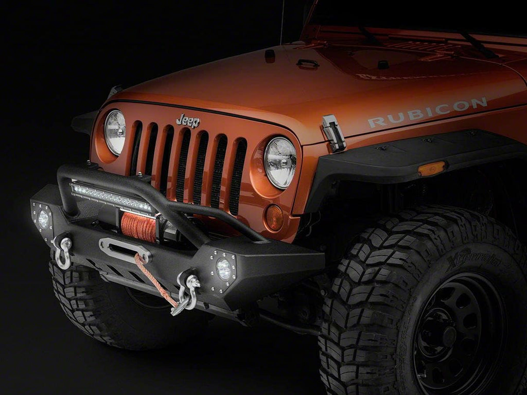 Front Bumper with LED Fog Lights and 20-Inch LED Light Bar F51355