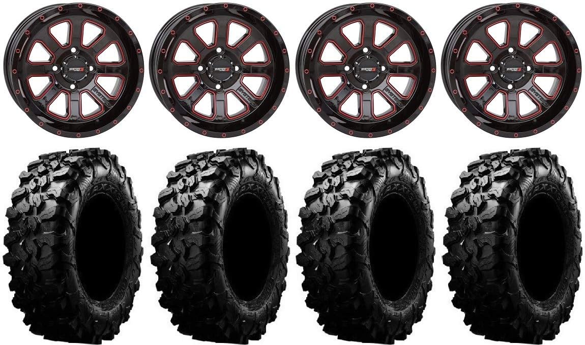 Bundle - 9 Items: 14 Wheels Red 32 Tires with Lug Kit Z9048
