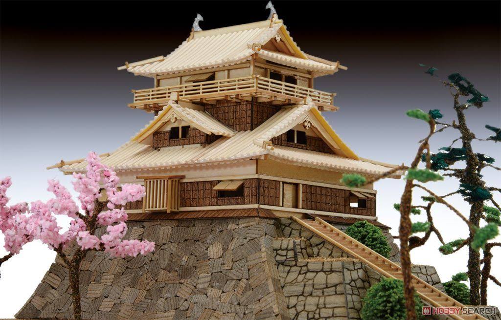 1/150 Maruoka Castle Wooden Model Assembly Kit P592