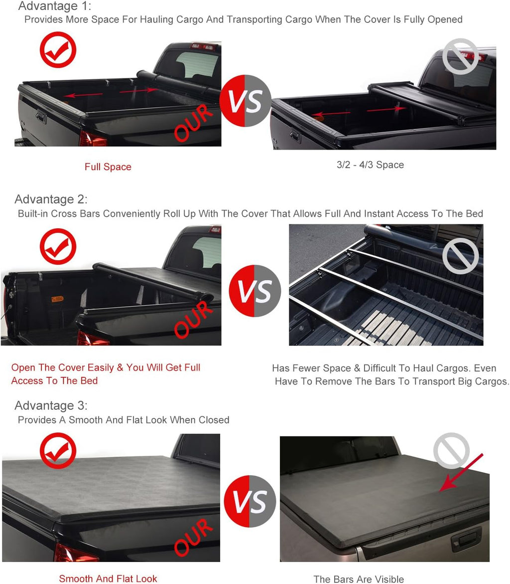 Soft Vinyl Roll Up Tonneau Cover C60294