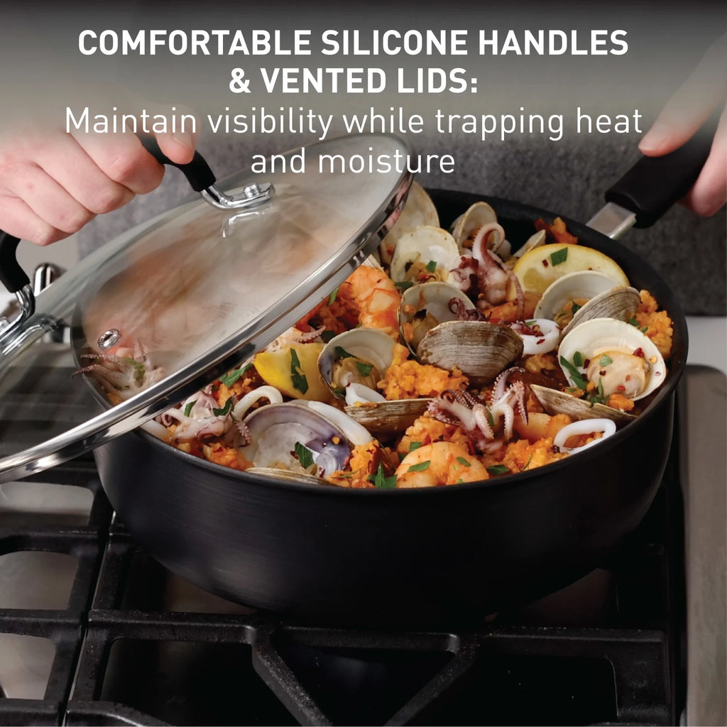 12 inch Hard Anodized Non-Stick Fry Pan with Lid Z572