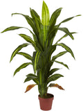 Silk Plant with Stand, 57-Inch, Green K52633