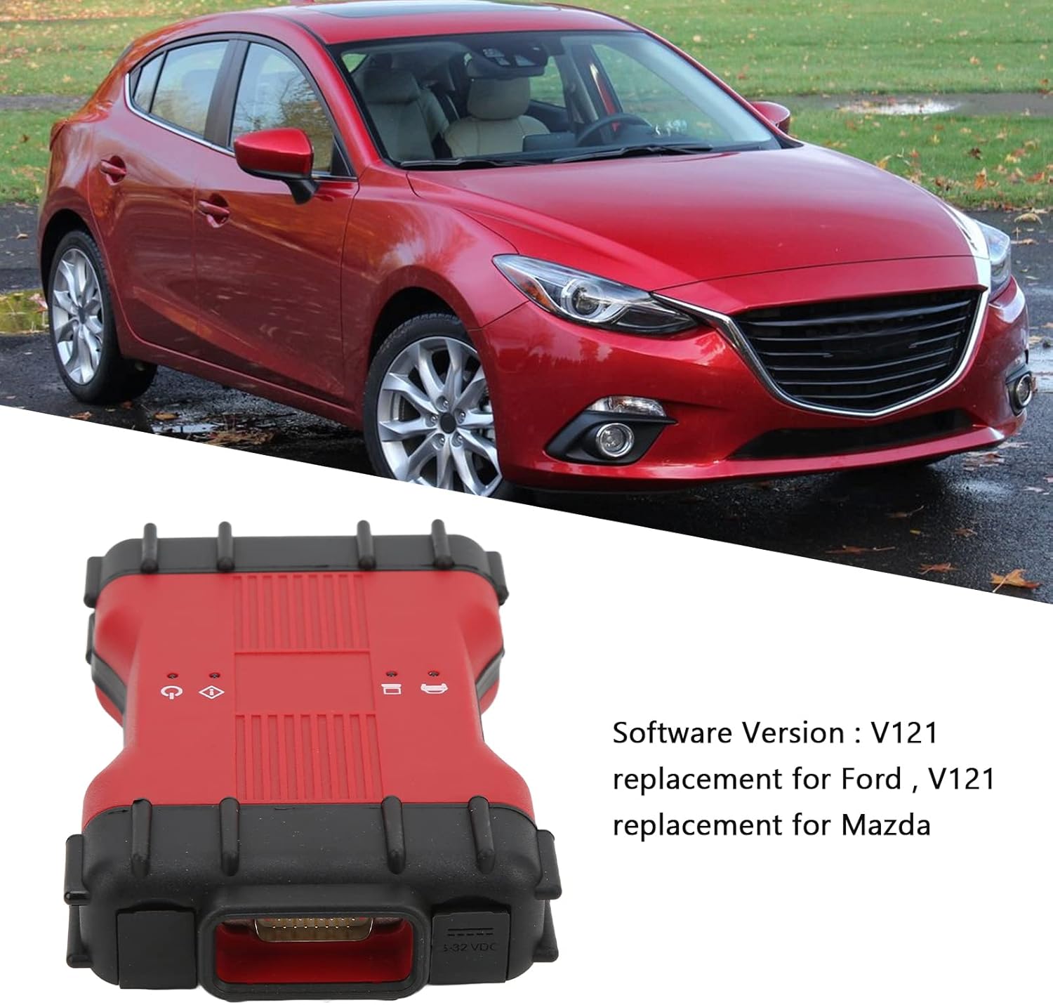 Car Diagnostic Tool, 2 in 1 Automotive Scanner Multilanguage IDS Diagnostic Tool for Ford V121 for Mazda V121 A213640