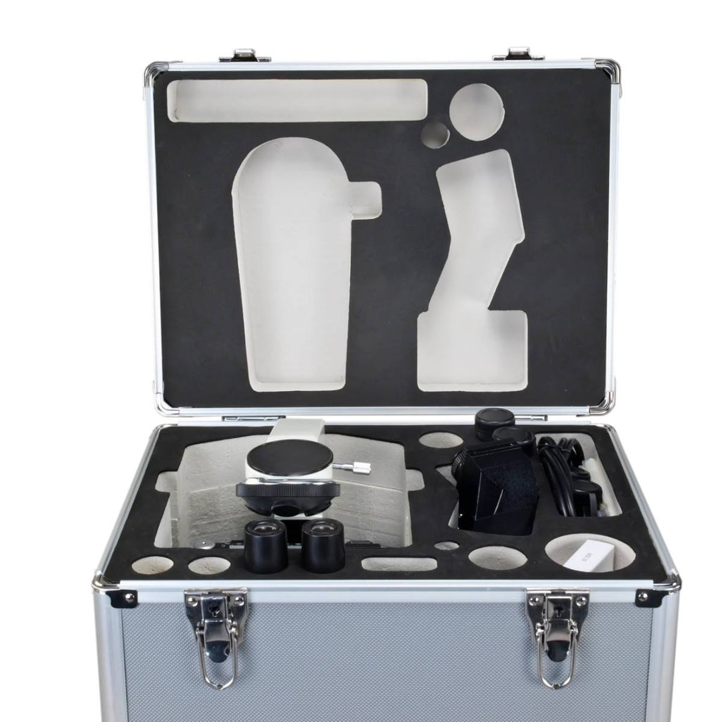 40X-1600X Compound Binocular Microscope with Aluminum Carrying Case R39719