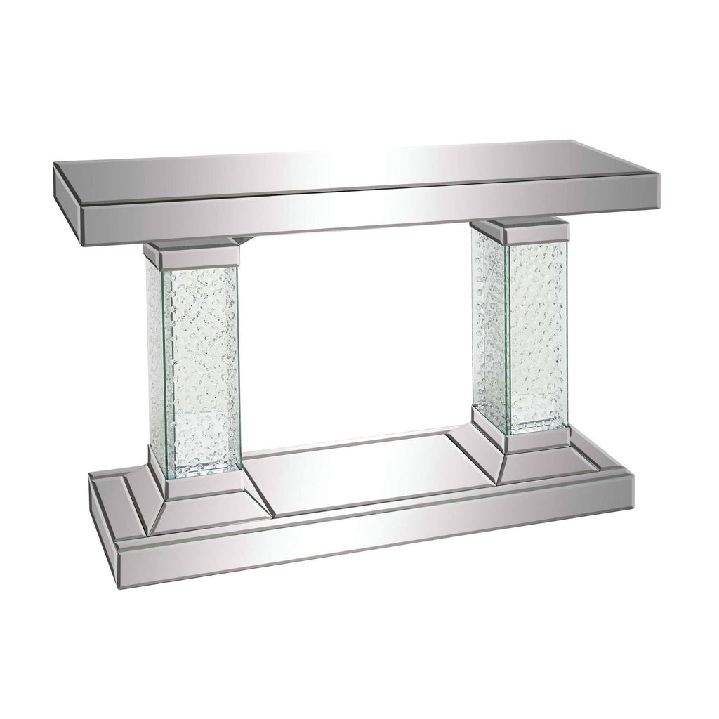 Crystal Pedestal Rectangular Console Table D258681