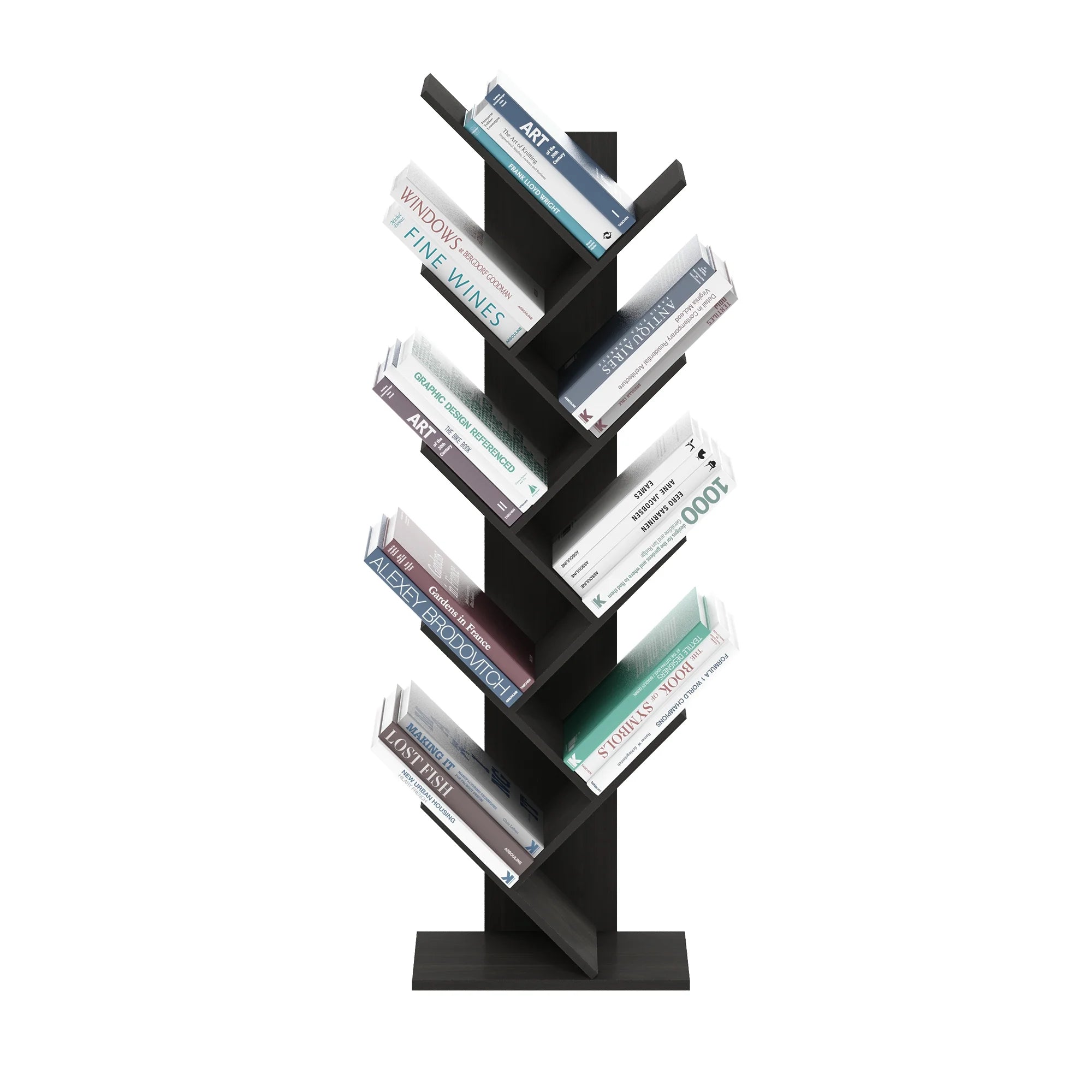 9-Tier Espresso Tree Bookcase C3439