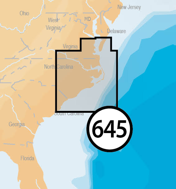 Navionics Platinum+ North Carolina on CF J8622