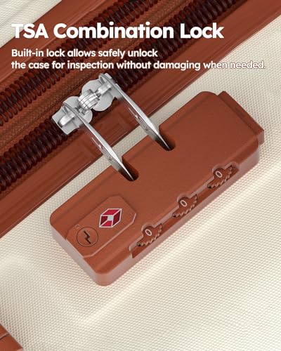 3 Piece Hardshell Expandable Luggage Set with TSA Lock J761025